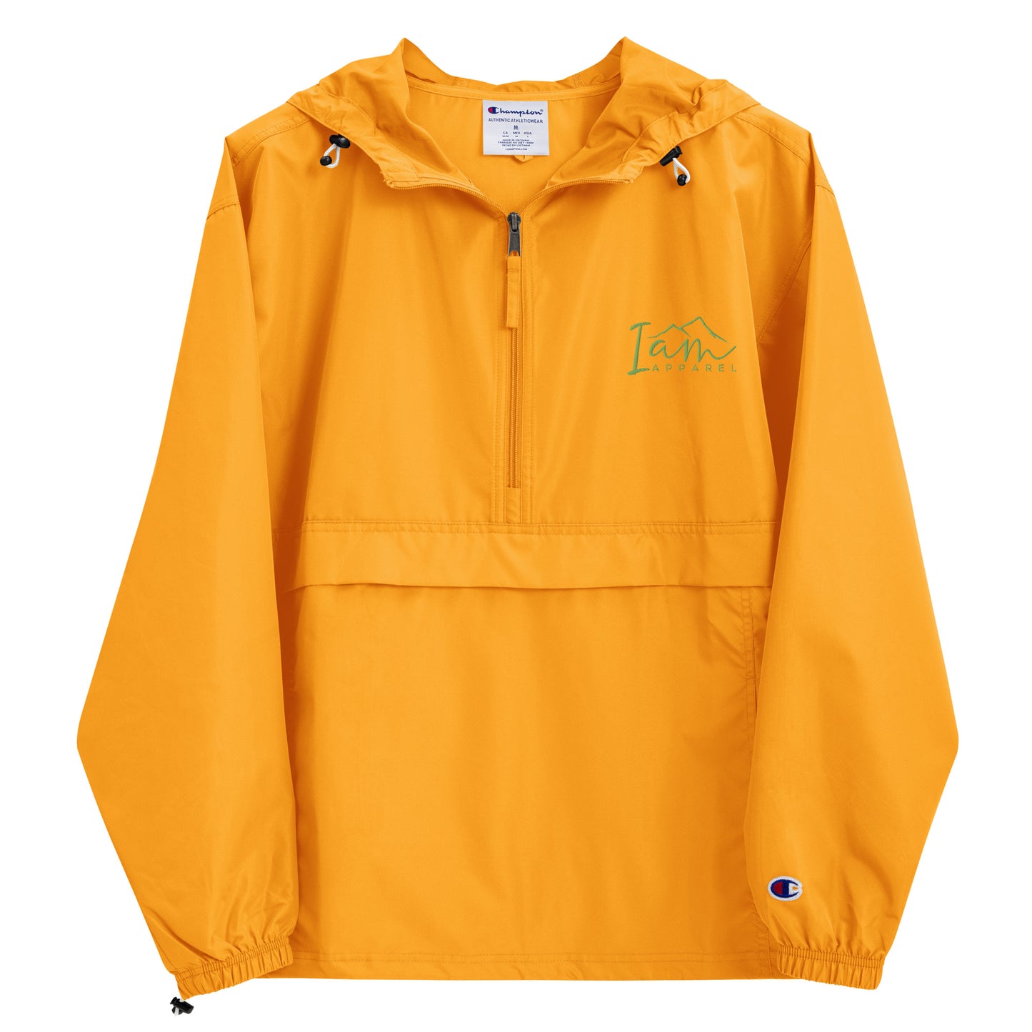 I Am Embroidered Champion Packable Jacket